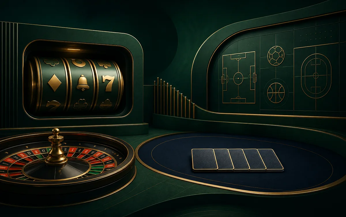 Categorias ilustrativas de jogos de cassino
